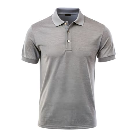 Sport Grey Polo Shirt - Isolated on Transparent Background 46647996 PNG