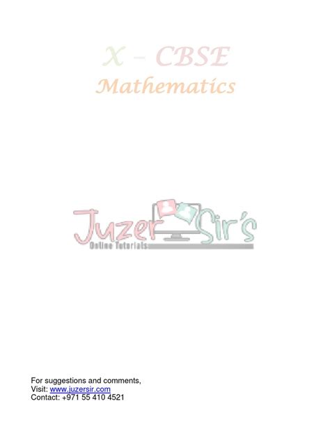 Image result for Concise Maths Class 10 Cover Page