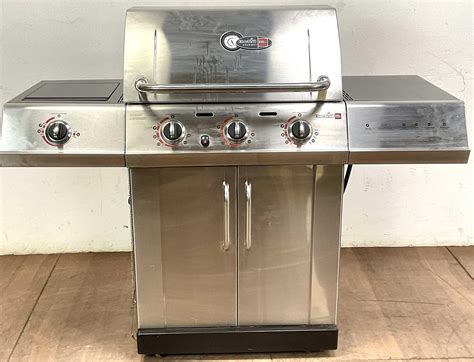 Lot - Charbroil Gourmet Tru Infrared Stainless BBQ Grill