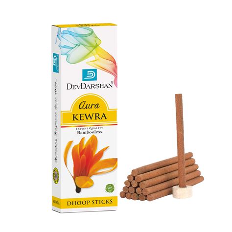 Buy Kewra Bambooless Dry Dhoop Sticks - Long-Lasting Aroma – DevDarshan ...