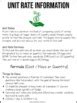 Image result for Math Unit Rate Project