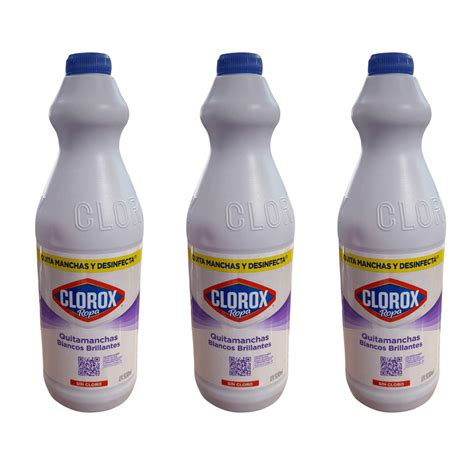 Clorox Color-Safe Bleach, Bright Whites & Stain Remover, 31.4 fl oz × 3 ...