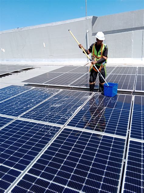Professional Solar Panel Cleaning Service on Commercial Property