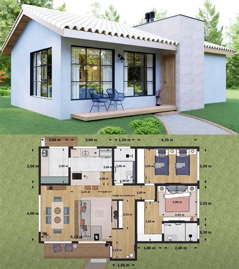 Cozy Tiny House Floor Plan with Two Rooms