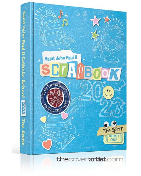 Yearbook Cover Idea - "Scrapbook" - St. John Paul II Catholic School ...