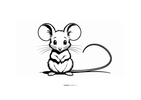 Cute Mouse Coloring Page | Free Unique Printable Coloring Pages for Kids