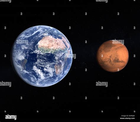 Planet Earth Compared To Mars