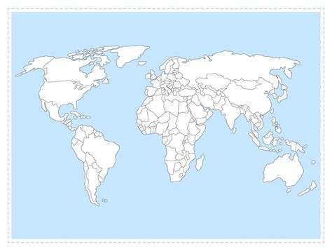 Blank World Map Printable - Printable Free Templates