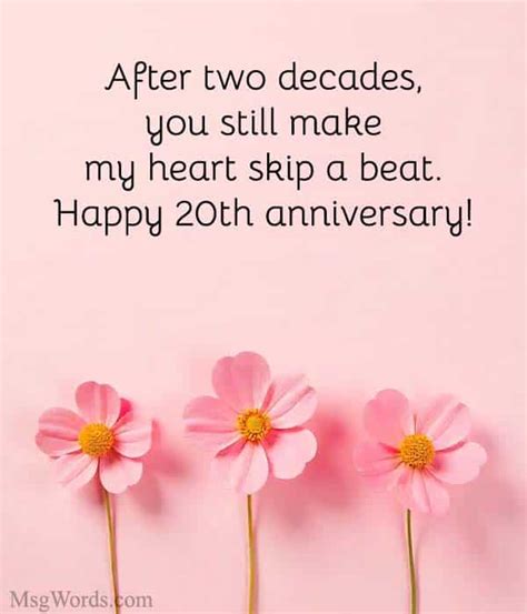 Best 20th Anniversary Wishes, Messages, And Quotes