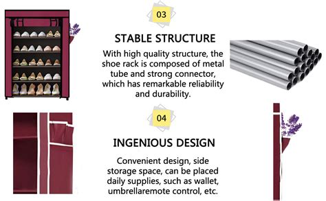 ROBMOB Multipurpose Collapsible 5 Layers Metal Shoe Stand, Shoe Rack ...