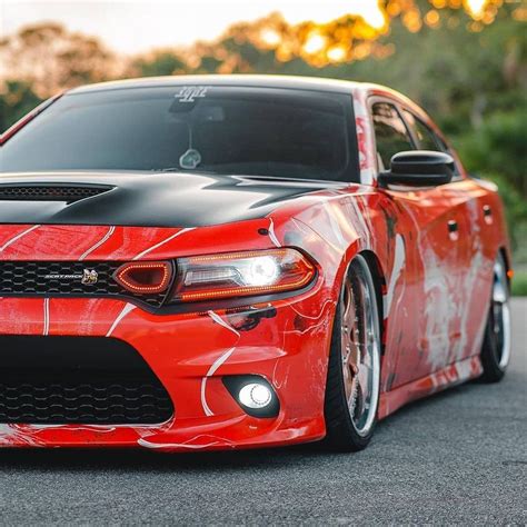 Red Dodge Charger Front End