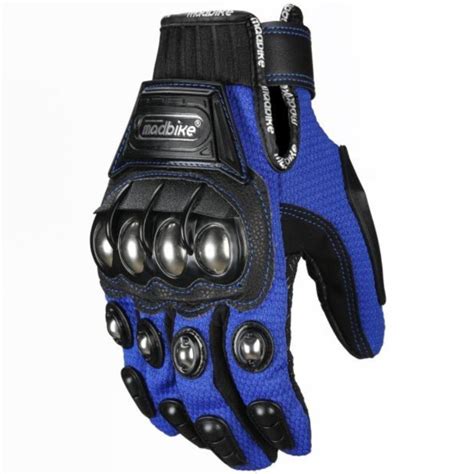 Madbike Waterproof Motorcycle Gloves w/ Steel Alloy Nubs, Premium PU leather | American Legend Rider