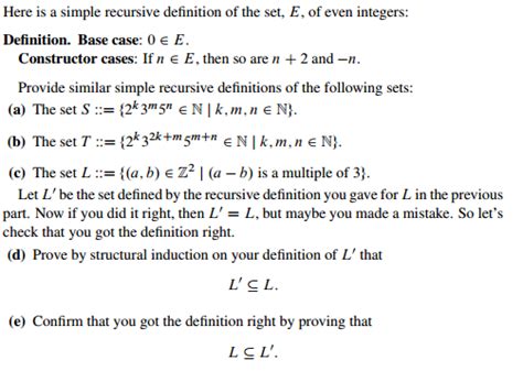 Image result for Recursive Set Definition