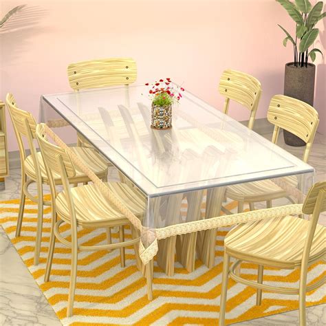 Kuber Industries Polyvinyl Chloride Pvc Gold Bordered Rectangular 6 ...