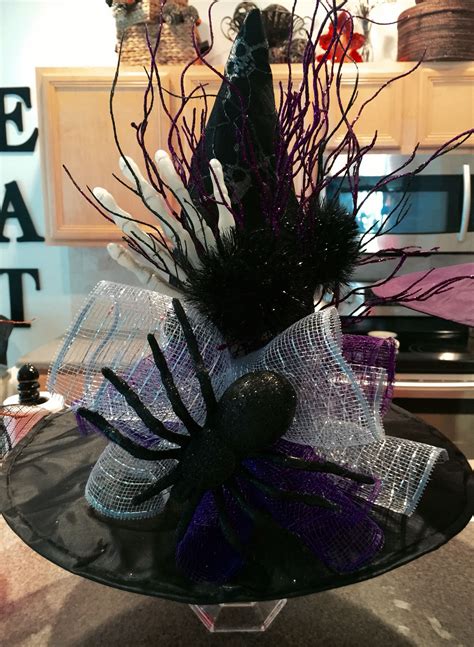 DIY HALLOWEEN WITCHES HAT DECORATIONS | Diy halloween decorations ...
