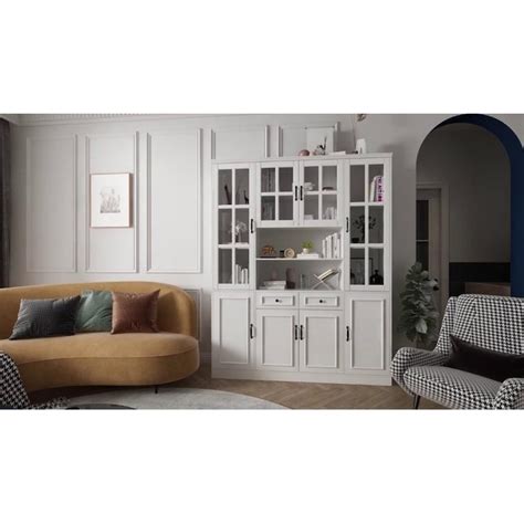 FUFU&GAGA Contemporary/Modern White Pantry in the Dining & Kitchen ...