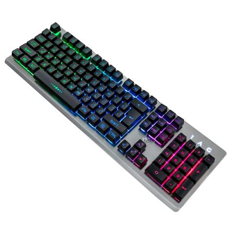 Buy Volwco Gaming Keyboard, Rainbow Backlit USB Wired Keyboard ...