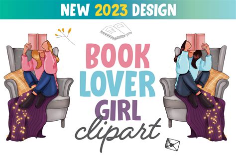 Book Lover Girl Reading Bookworm Graphic by Everything for Print on ...