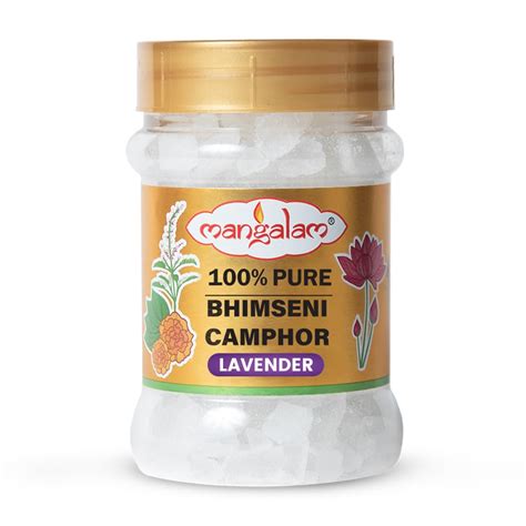 MANGALAM Bhimseni Camphor Lavender 100g Jar - Pack of 1 : Amazon.in ...