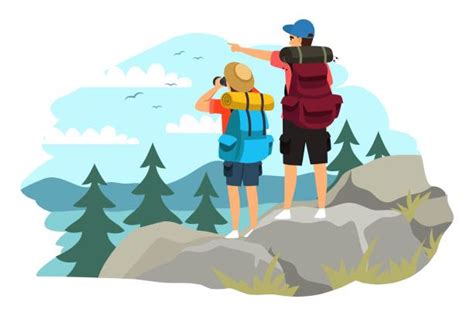 128,400+ Hiking Stock Illustrations, Royalty-Free Vector Graphics ...
