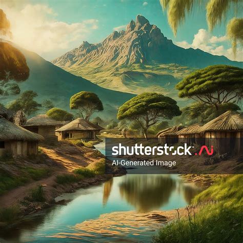 Small Vibrant Village Bogoro Africa Wrapped AI-generated image 2463736621 | Shutterstock