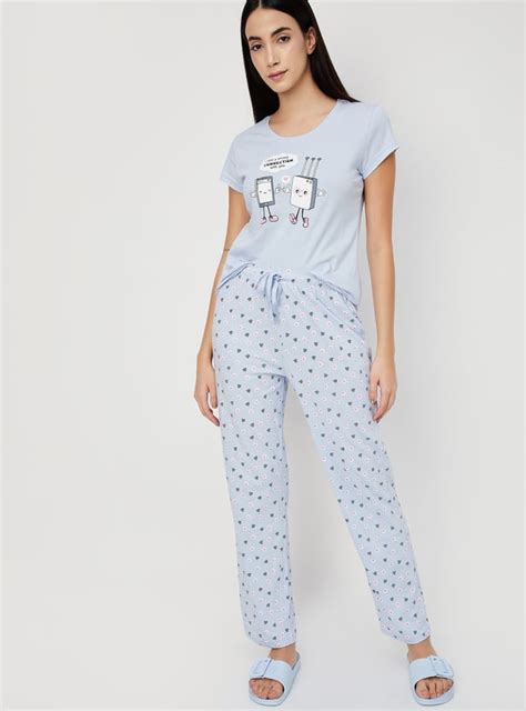 Buy Women Printed PJ Set Online at just Rs. 899.0 - 1000013987339 | Max ...