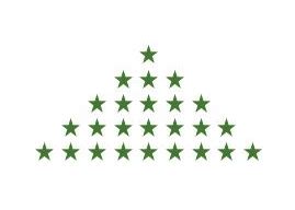 Write a JavaScript of Pyramid in Star 的图像结果