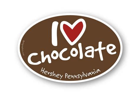 Wholesale I Love Chocolate Sticker - Mountain Graphics