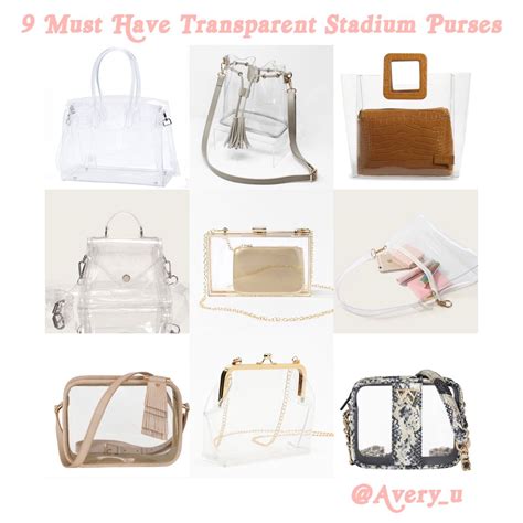 9 Must Have Transparent Stadium Purses