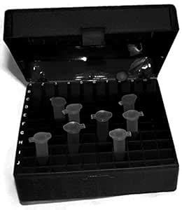 RPI Storage Box, Hinged Lid, 100 Tube Capacity, Black, 5 per Case ...