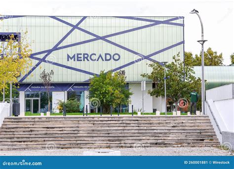 Exterior of the Municipal Market of Leiria in the City Center, Portugal ...
