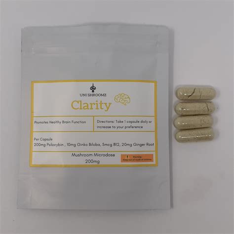 Buy Uni Shroomz - Clarity - Mushroom Capsules 15x200mg Online | Buy ...