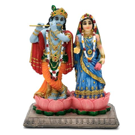 Buy alikiki Indian Wedding Gift Radha Krishna - 5.7" H Radha Krishna ...