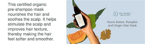 Juicy Chemistry Neem Butter, Pumpkin & Ginger Hair Mask, 75g ...