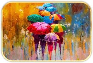 saf Modern Art Sparkle Lamination Finished Surface Golden Slim Frame ...