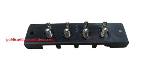 4 Way Terminal Black - Ahuja Original Spares – publicaddresssolutions
