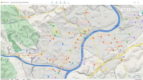 Fairmont West Virginia Map - United States