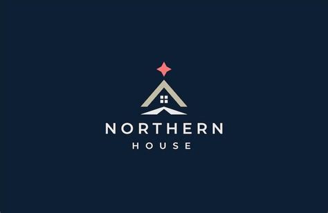 Nordhaus-Logo-Icon-Design-Vorlage flache Vektorgrafiken | Premium Vektor