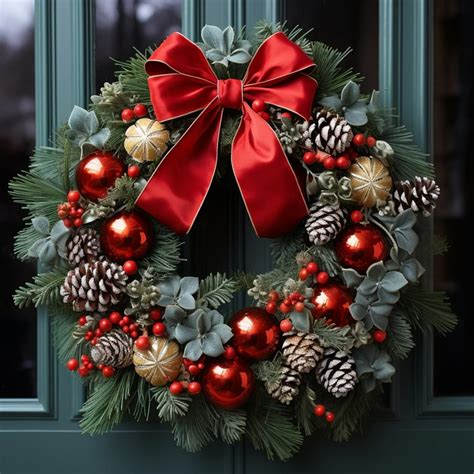30+ Joyful Front Door Designs with Winter Wreath Ideas | Outdoor ...