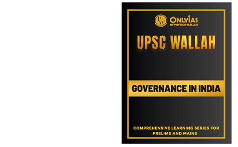 UPSC Wallah Books Governance - COMPREHENSIVE LEARNING SERIES FOR ...
