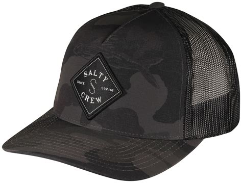 Salty Crew Sealine Retro Trucker Hat - Black Camo