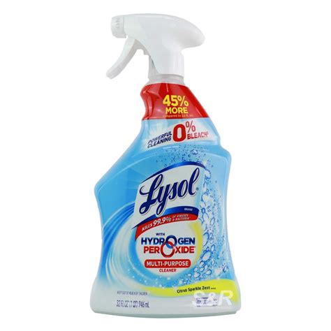 Lysol With Hydrogen Peroxide Citrus Sparkle Zest Multi-Purpose Cleaner ...