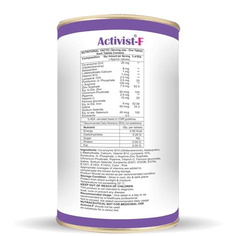 F Tablets | Women Health Supplements | Activist