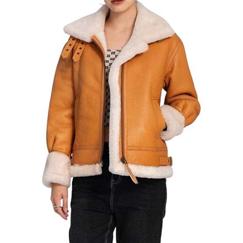 Aviator Women Real Shearling Jacket | Top Quality and Style