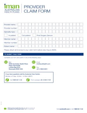 Iman Claim Form - Fill Online, Printable, Fillable, Blank | pdfFiller