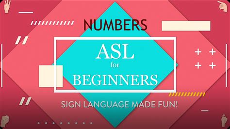 ASL for Beginners: Numbers Video | Discover Fun and Educational Videos ...