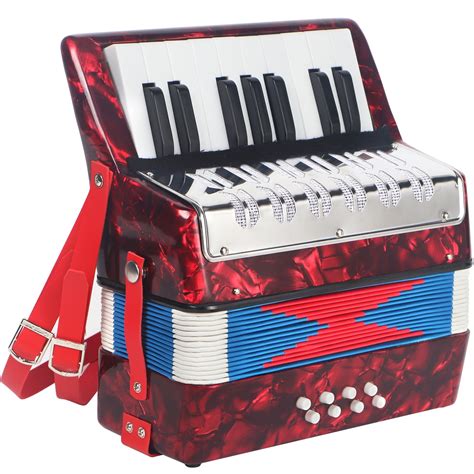 Snapklik.com : AKLOT 17 Key Piano Accordion, Lightweight Kids Accordion ...