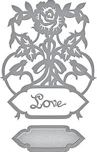 Spellbinders Shapeabilities Rose Bird Topiary Etched/Wafer Thin Die ...