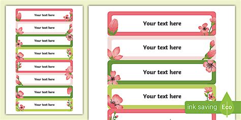 Sakura-Themed Editable Tray Labels (teacher made) - Twinkl