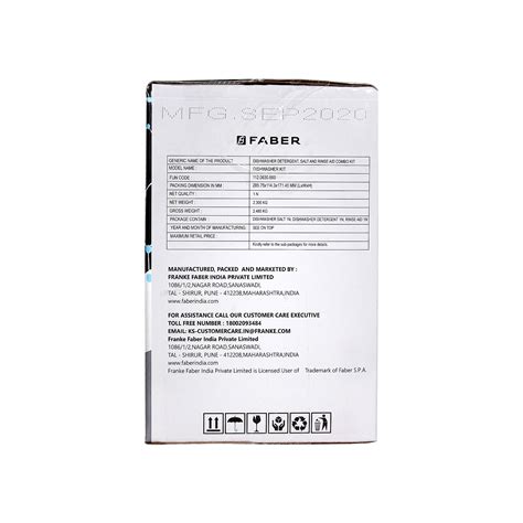 Buy Dishwasher Kit Online - Faber India - Buy now at ₹ 950